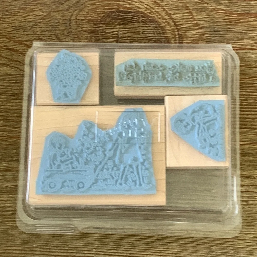 Stampin’ Up! Rubber Stamp Set Friendships Grow Set of 4